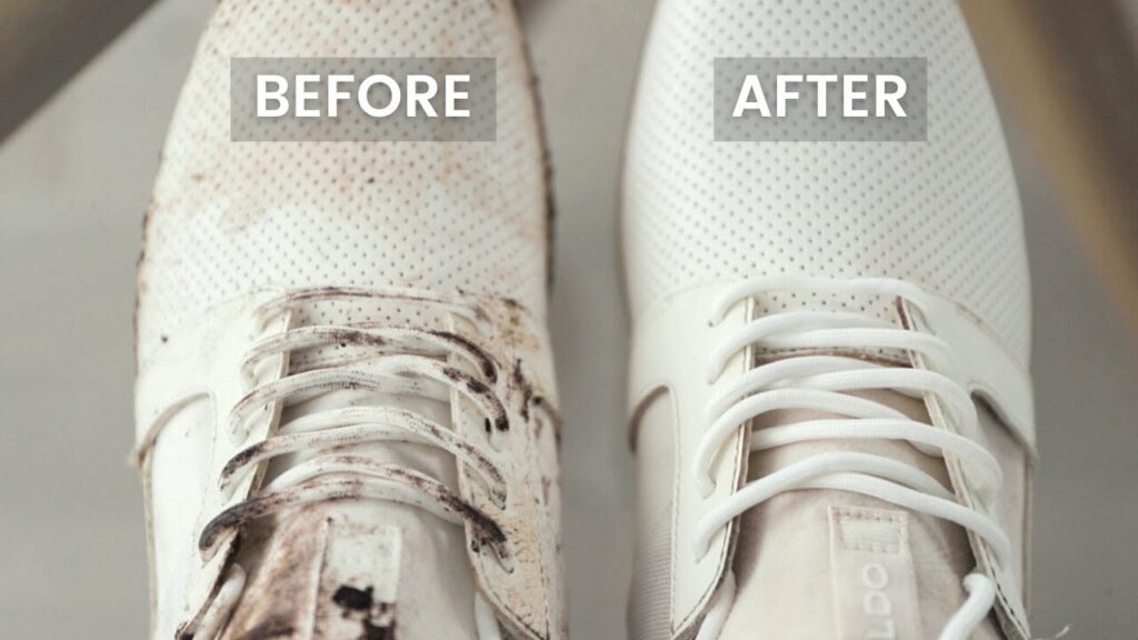 how to clean white shoes