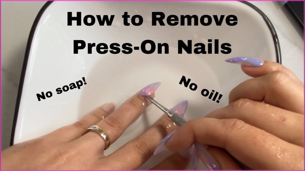 how to remove press on nails